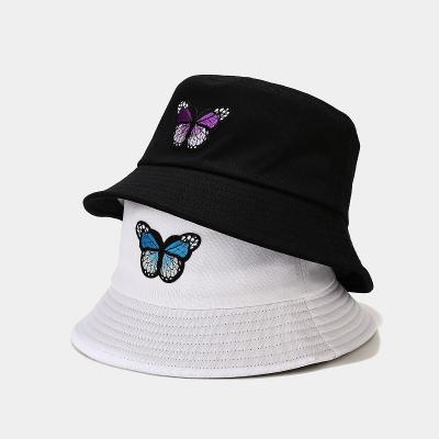 China Picture Fashion Embroidered Bucket Hat Summer Fisherman For Men Women Teens Girls Hat for sale