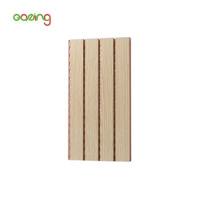 China Modern 200*200MM Fluted Wooden Timber Fire Resistant Acoustic Paneling For Walls for sale