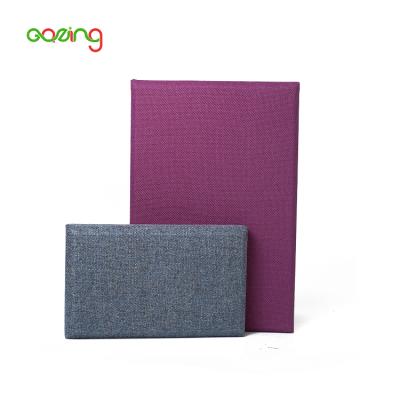 China Modern 25/50mm Theater Wall ECO Sound Absorption Fiberglass Clothing Fabric Acoustic Pet Panel for sale