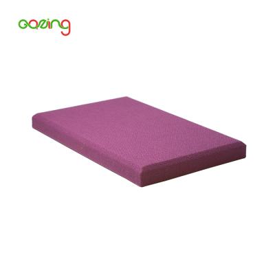 China Modern Sound Proofing Leather Material Fabric Fiberglass Foam Acoustical Panels for sale