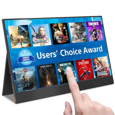 China Portable Touch Screen Gaming Monitor 15.6 Inch IPS 4k FHD Touchscreen With USB Type-C For Increasing Phone PC PC PS3 PS4 XBOX Mobile Laptop for sale