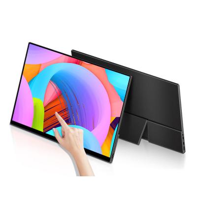 China Newest 15.6 Inch Portable Monitor 4K UHD Touch Screen With Type-C Fold Stand For Mobile PC Laptop Gaming Desktop 15.6inch (16:9) Screen for sale