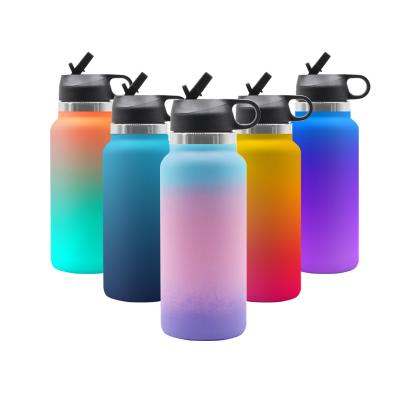 China WeVi Business Custom 18/8 Powder Travel Sublimation Eco-Friendly Coated Stainless Steel Buzzer Water Bottle for sale