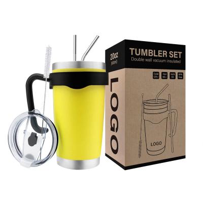 China WeVi 20oz Sustainable Stainless Steel Travel Tumbler Mugs Vacuum Cup Tumbler Wine Cups for sale