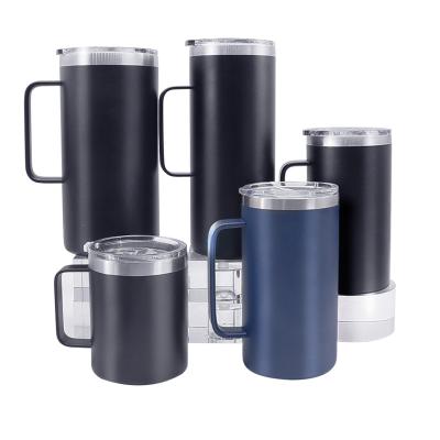 China WeVi 14oz 24oz 32oz Double Wall Sustainable Camping Mug , Insulated Tumbler Mugs Matte for sale