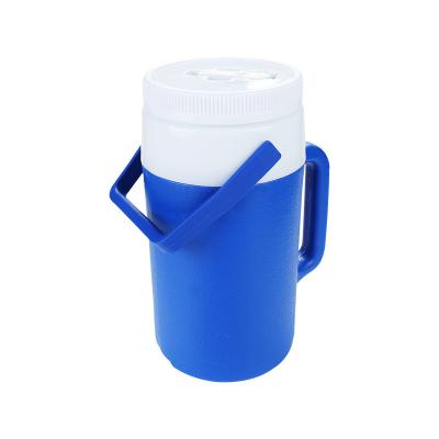 China WeVi Waterproof Travel Portable Cooler 2L Plastic Bottle Around Thermal Insulated Ice Cooler With Free Handle BPA Lid for sale