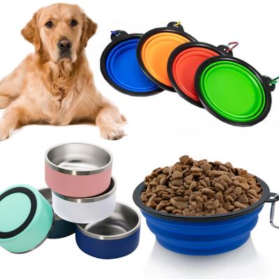 China Portable Collapsible Pet Driver 650ml Silicone Dog Bowl Customized Viable Wholesale for sale