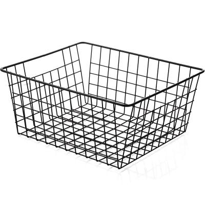 China New-fashion multifunctional space gold save metal plated iron wire storage basket box for home for sale