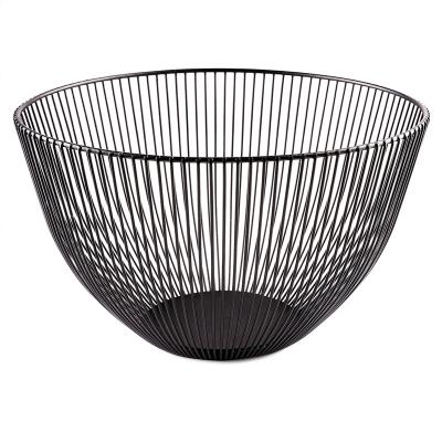 China Morden 2022 New Design BasketGolden Vegetable Fruit Basket Round Iron Metal Fruit Basket for sale