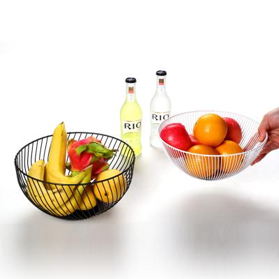 China 2022 best products kitchen color iron wire viable selling accessory cheap pink fruit basket for sale