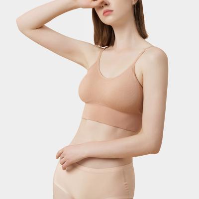 China Eazmol Antibacterial Push Up Women's Aplet Sports Bra String Bra Lady Bra T-Shirt for sale