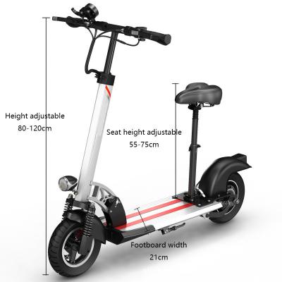 China ZEUSFIT Unisex 800W Foldable Classic 10inch Brushless 36V 8AH 10inch Hub Motor Electric Scooter for sale