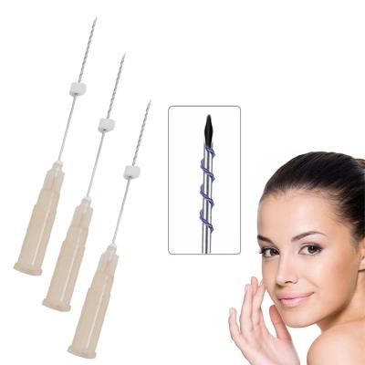 China Safe And Reliable Pdo Tornado Threads 27g 38mm Pdo Lift Thread Tensor Suture Medical Facial Safe Needle for sale