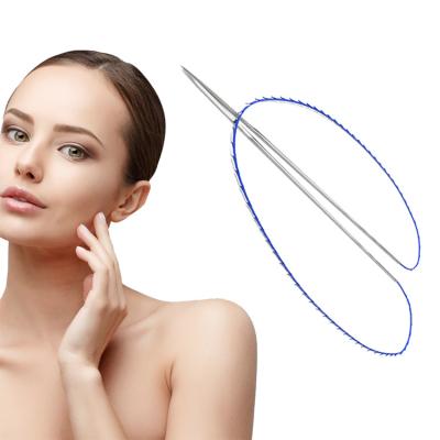 China Safe And Reliable Manufacturer Direct Sale Lightening Anti-wrinkle Face Skin Tightening Lift Pdo Double Needle Thread for sale