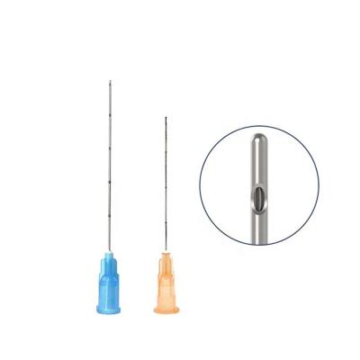 China Skin Tightening High Quality Disposable Needle For Dermal Filler Injection Marked 23G*38MM Micro Cannula Blunt Type for sale