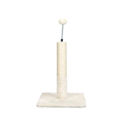 China Sustainable Premium Sisal Cat Scratching Posts With Spring Ball For Cats Indoor Play for sale