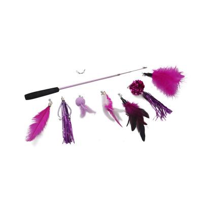 China Amazon Hit Variety Interactive Cat Feather Toy Viable Packages for sale