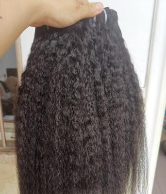 China Cuticle Aligned Curly Extensions Raw Natural Curly Wholesale Straight Hair Bundles Curly Straight Hair Extensions for sale