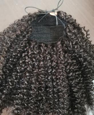 China Wholesale Kinky Curly Drawstring Pony Hair Ponytail Ponytail Hair Extensions For Black Women for sale