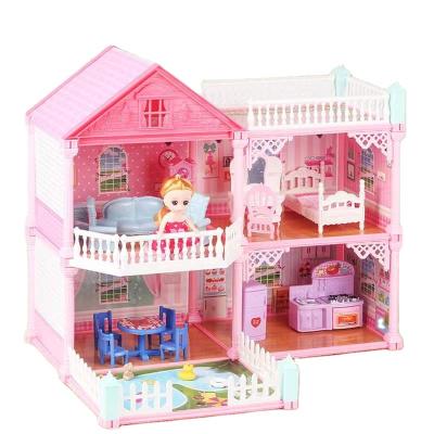 China Mini Furniture Dollhouse 2022 Classic Children Toy Doll House For Wholesale Top Selling for sale