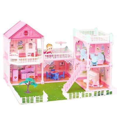 China Mini Furniture Dollhouse Wholesale Funny Belly Time Toy Doll House for Girls for sale