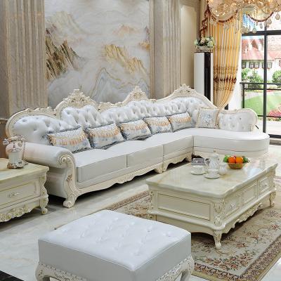 China High Quality Luxury European Style Removable Cover Leather Or Fabric Living Room Sectional Sofa Furniture Set for sale