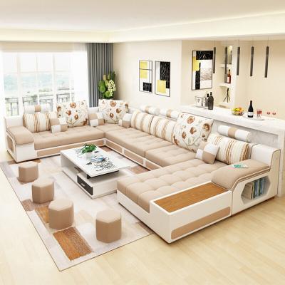 China Removable Cover 2021 Brand New Living Room Furniture Nordic Contemporary Design Living Room Fabric Sofa Set With Coffee Tables for sale