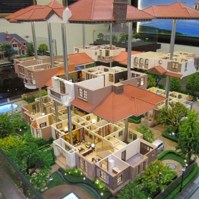 China High Quality Modern 3D Rendering Building Villa Architectural Scale Model for Promotion, Real Estate Presentation for sale