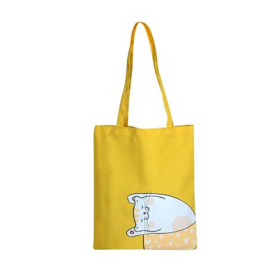 China Customized Eco-friendly Promotional Cute Washable Washable Durable Logo Size Canvas Tote White Cotton Canvas Shopping Bag for sale