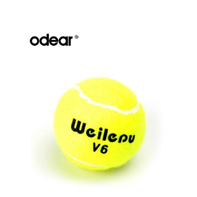 China Weilepu V6 professional good quality wholesale cheap pressureless tennis ball amateur game or training for training for sale