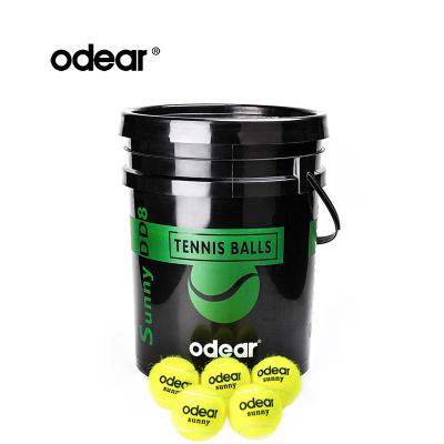 China Factory Wholesale Custom Copy Professional Training Pressureless Odear Barreled Tennis Ball for sale