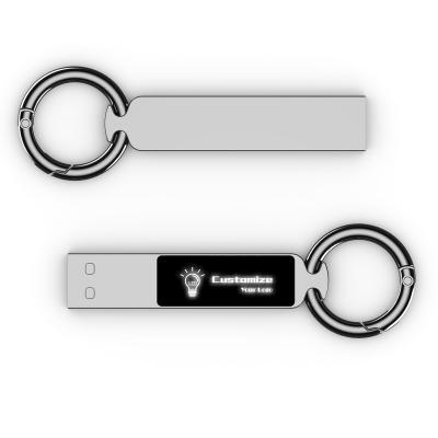 China Custom USB Flash Drive Carabiner Keychain USB Flash Drive LED USB Flash 16GB 32GB 64GB for sale