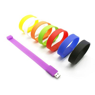 China Flash Drive USB Flash Drive 4GB 8GB Cheap USB Flash Drive Wristband USB Stick USB Stick With Free Logo for sale