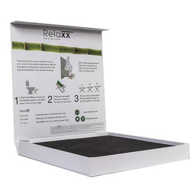 China Recyclable High Quality White Magnetic Foldable Shoe Box Paper Packaging Book Shaped Cardboard Wig Gift Boxes for sale