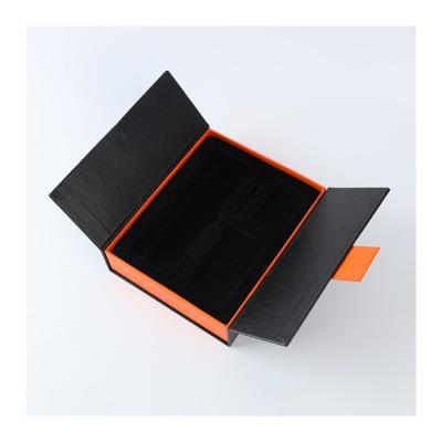 China Recyclable Recyclable Foldable Rectangular Double Door Packaging Cardboard Closure Customized Magnetic Closure Gift Box With Plastic Tray for sale