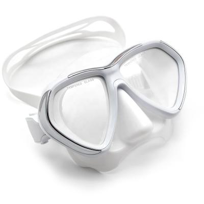 China Waterpoof Professional Tempered Fog Lens Goggles Scuba Silicone Diving Snorkeling Swimming Mask for sale