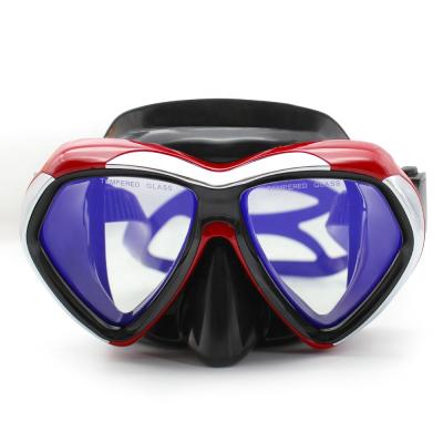 China High Quality Waterpoof Diving Equipment Snorkeling Mirrored Mask For Surfing Diving for sale