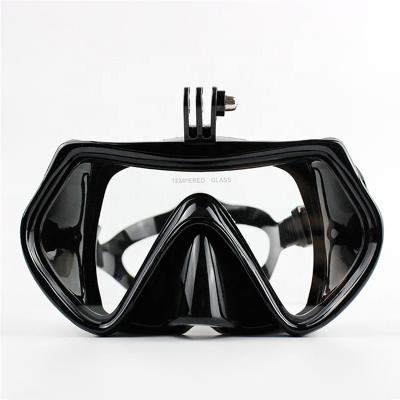 China Professional Adult Tempered Glass Anti-Fog Or Coating Single-lens Vanish Pro Scuba Diving Mask for sale