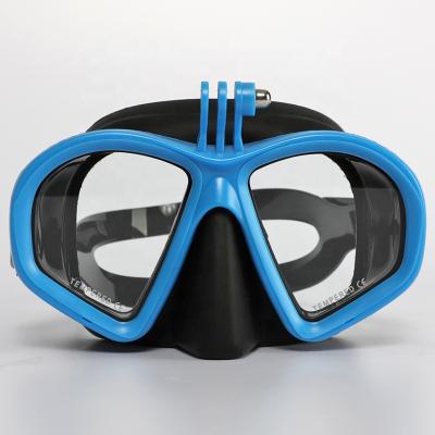 China Hot Selling Diving Dive Mask Camera Mount Low Volume Silicone Mask Dive Volume for sale