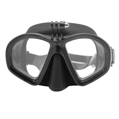 China Low Volume Diving Mask New Design Ce Certificated Diving Swimming Masks For Sport Camera for sale