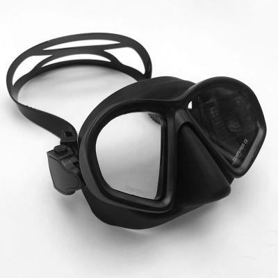 China Low Volume Mask For Low Volume Snorkeling Dive Mask Silicone Diving Mask Equipment Wholesale Tempered Glass Lens for sale