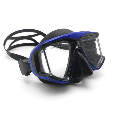 China Wide Sight Adults Speed ​​Tempered Glass Mask Swimming Snorkeling Diving Glasses Google for sale