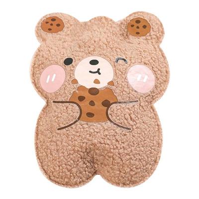 China FLANNEL Mini Cute Hot Water Bottle for Kids Animal Plush Water Bottle Small Hot Bag 350ml for sale