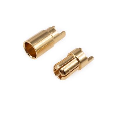 China audio & GC6010-M GC6010-F Banana Plug 6mm Aircraft Lithium Battery Visual High Quality Pure Copper Gold Plated Electromechanical Connector for sale