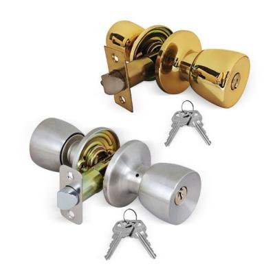 China High Quality Zinc Alloy Latched Entry Door Knob Lock For Exterior/Interior Doors 2503 for sale