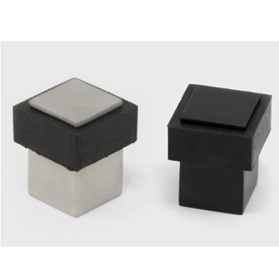 China Modern Protect Walls And Doors Black Luxury Square Door Stopper for sale