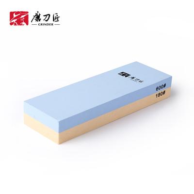 China TAIDEA TG6618 180/600 Sustainable Double Side Kitchen Knife Sharpening Stone With Silicon Base Design Manual Anti-skid Whetstone Sharpener for sale