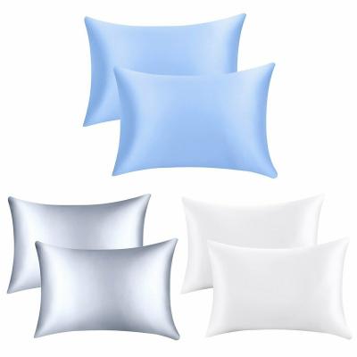 China Hot-selling anti-static satin pillowcase for hair and skin premium silky non-zipper large pillowcase with envelope closure for sale