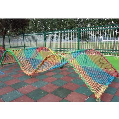 China Full Color Outdoor Play Park Combines Adventure Integrated Training Climbing Playground Rope Net For Kids for sale