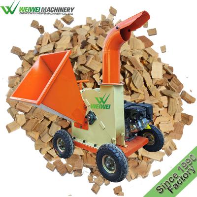 China Cutting Wood Forestry Log Waste Weiwei TUV Approved Small Garden 7.5hp Forestry Machinery Wood Chipper Shredder Machine Sales With Gasoline Engine for sale